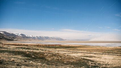 Wall Mural - landscape with sky