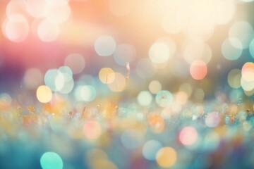 pastel colored bokeh background with def. ai generative