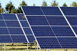 An array of solar panels in a very small north central Illinois community.