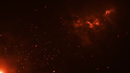 Wall Mural - Particle background animation, Futuristic mysterious flowing digital particles wave de-focus virtual reality abstract cyber space environment background. 