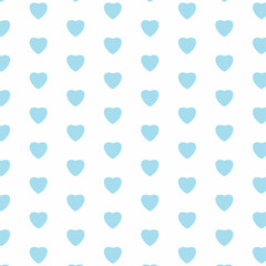 Cartoon heart pink and sky blue pattern background. Seamless pattern. Invitation Template Background Design