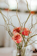 Elegant wedding reception floral decorations