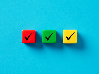 Wall Mural - checklist concept. elections and voting, task list or task completion. survey, and assessment concep