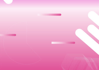 Wall Mural - pink background designed with geometric shapes and gradients.