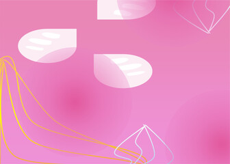 Wall Mural - abstract background designed with petals, lines, gradients.
