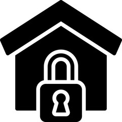 Wall Mural - home security icon