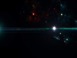 Wall Mural - science fiction wallpaper. beauty of deep space. colorful graphics for background, like water waves,
