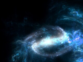 Wall Mural - science fiction wallpaper. beauty of deep space. colorful graphics for background, like water waves,