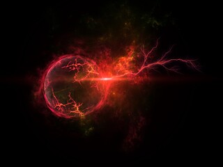 Wall Mural - science fiction wallpaper. beauty of deep space. colorful graphics for background, like water waves,