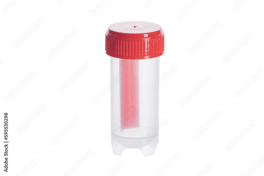 Foto Disposable container for taking biomaterial, closed container for ...