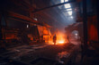 © Andrii  - Steelmaking factory interior. Generative AI