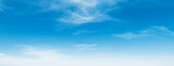 Fototapeta Natura - blue sky with white cloud landscape background.