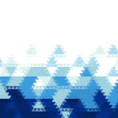 Blue triangles. Vector geometric background for presentation. Decor element. eps 10