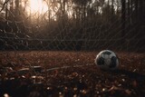 Fototapeta Sport - Soccer nets in 3D. Generative AI