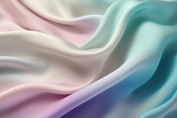 waves of silk fabric, Generative AI