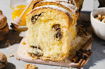 Sticker - Fresh Loaf with Walnut Cinnamon Filling, Traditional Bakery