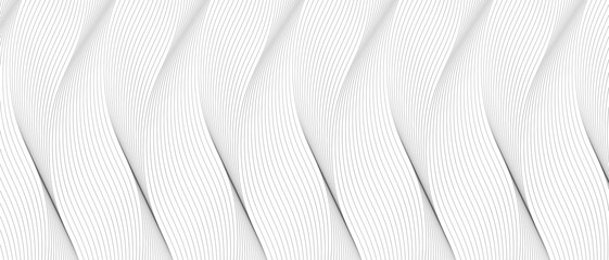  abstract smooth waves background. black and white wavy stripes background