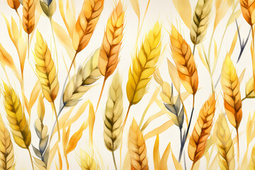 Wall Mural - wheat field background