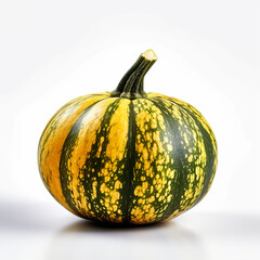 Squash on white background. Generative AI.