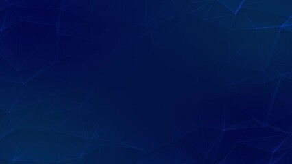 Wall Mural - animated futuristic blue abstract fractal plexus pattern background, technology network connection m