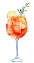 Aperol Spritz, Summer Cocktail, Generative Ai
