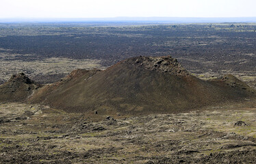 Wall Mural - Crater of the Moon volcano near Idaho Falls in Idaho, USA