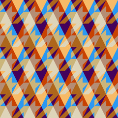 Fototapete - Argyle seamless vector pattern background. Pattern of a rhombuses.