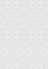 Sticker - vintage background with floral pattern