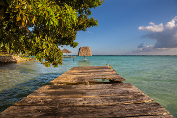 Canvas Print - Pier on the lake