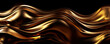 © ADDICTIVE STOCK - Generative AI abstract image of creative glittering wave curvy line design elements with minimal texture reflecting on isolated on black background