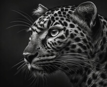 Portrait Of A Leopard - Generative AI