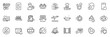 © blankstock - Icons pack as Change money, Insomnia and Recovery phone line icons for app include Improving safety, Queue, Notification outline thin icon web set. Shipment, Comments, Money exchange pictogram. Vector