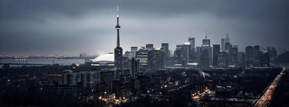 Beautiful Cityscape of Toronto - generative ai