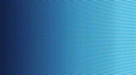 Wall Mural - lcd monitor with points. blue pixel tv texture. digital display. led videowall screen. television ba
