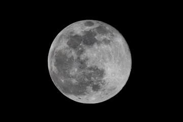 Wall Mural - full moon on a summer night made with a telescope