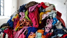 Old Clothes For Donation, Charity, Recycling And Upcycling