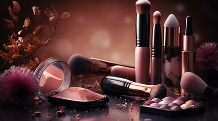  Various beauty products, skincare and makeup products, cosmetics picture