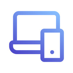responsive gradient icon