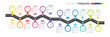 © iMAiinfographic - Roadmap infographic 9 steps timeline concept. Winding road. Vector illustration.
