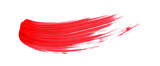 Fototapeta Konie - Shiny red brush isolated on transparent background. red watercolor png