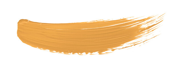 Shiny orange brush isolated on transparent background. orange apricot png