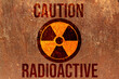 Warnung für die Radioaktivität