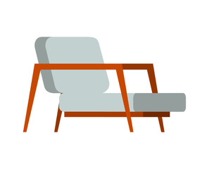 Sticker - Armchair Flat Illustration