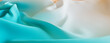 © RocknRoller Studios - Orange and Cyan Fabric with Wrinkles and Folds. Multicolored Luxury Surface Wallpaper.