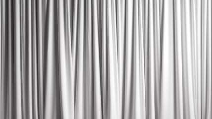 Brightly lit white curtains for your background, generative AI.