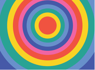 Wall Mural - Rainbow Circle Vector Icon Abstract
