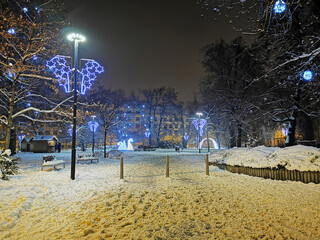 Canvas Print - christmas in the Ostrava city (czech republic)