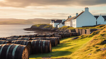 Distillery Islay Island Scotland Generated AI