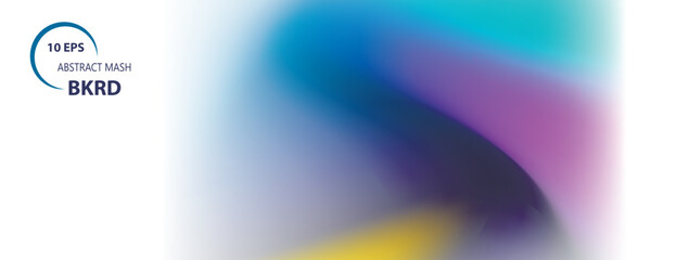 Aufkleber - Vector light banner Bright gradient backdrop. Abstract blurred dynamic background