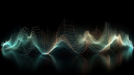 Aufkleber - Gravitational Waves of Blue Exploration: Widescreen Cosmic Background of the Future. Generative ai